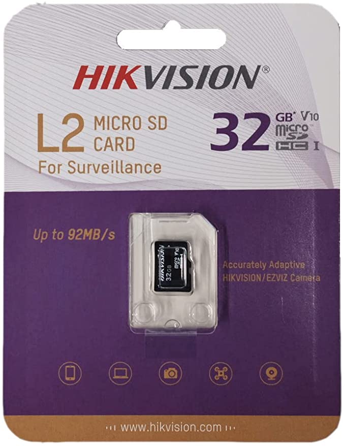 TARJETA DE MEMORIA MICROSD 32GB HIKVISION PARA VIDEO VIGILANCIA (HS-TF-L2/32G/P)