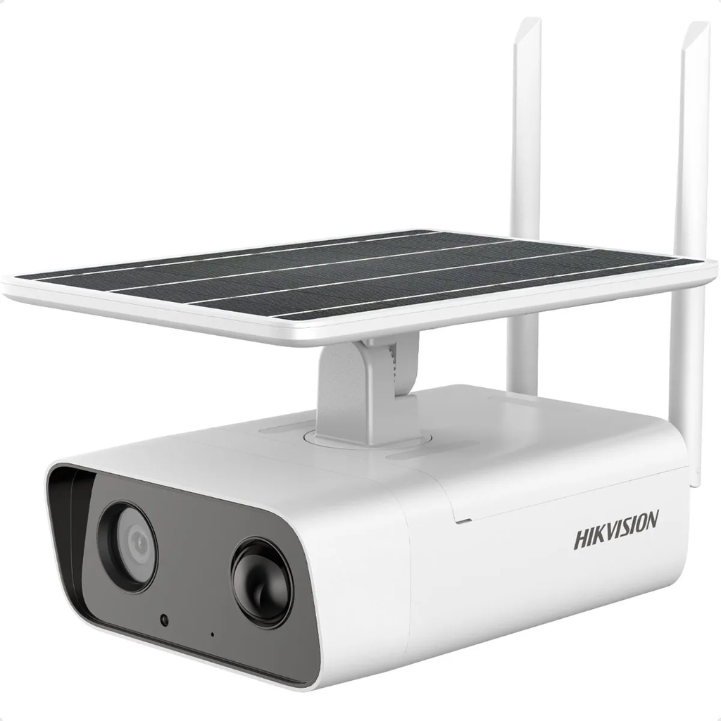 CAMARA IP, HIKVISION, CON PANEL SOLAR, LENTE 4 MM, IR 10 A 30 M, 4G, *Recomendado para uso hogareño , country , casas quinta, colocar a 8 Metros de altura*