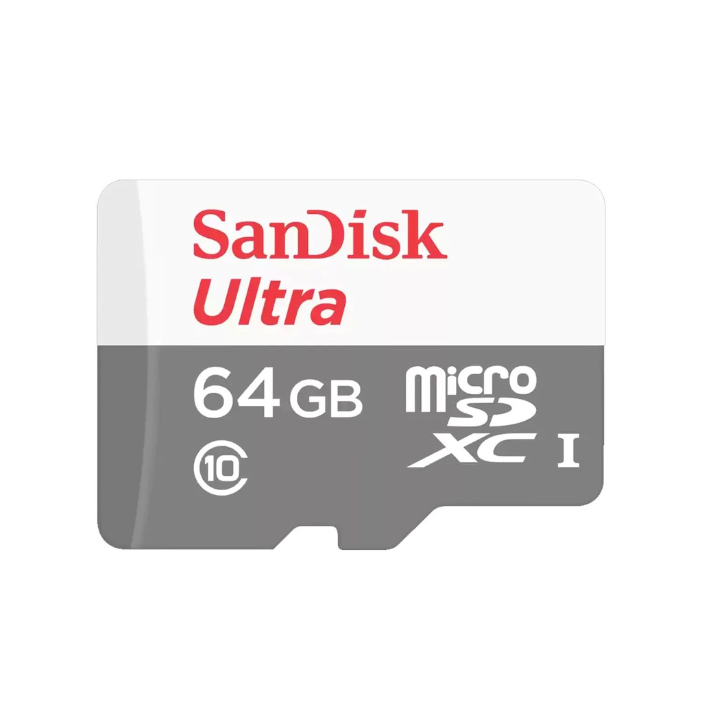 TARJETA DE MEMORIA MICROSD 64GB SANDISK (PARA CAMARAS IP 2MP) (UHS-I U1 V10)