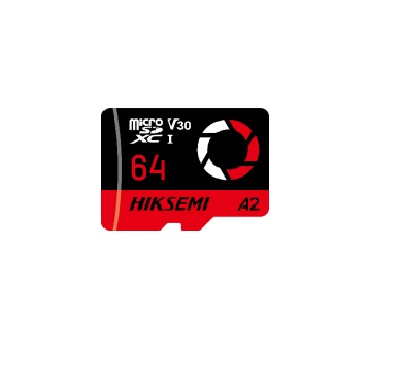 TARJETA MICROSD 64GB HIKSEMI , VIGILANCIA , LINEA E MEDIA, ESPECIAL EVENTOS, HASTA 2K