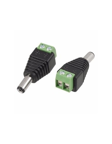 CONECTOR CON BORNERA PLUG AR DC MACHO