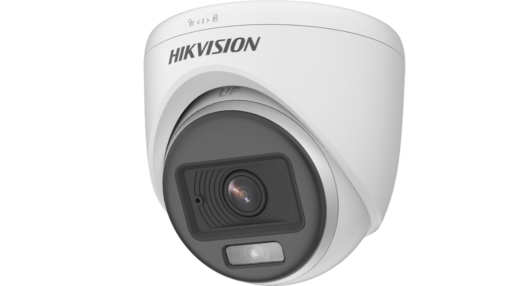 CAMARA HIKVISION, TURRET, 5MP, 2.8MM, IR 20 M, COLORVU, LUZ BLANCA, MIC AUDIO POR COAXIAL