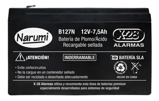 BATERIA 12V 7 AMP, NARUMI