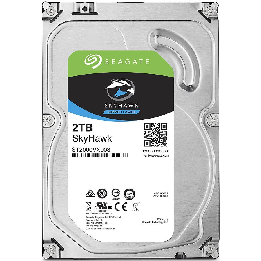[DISCOHD2TSS] DISCO RIGIDO SEAGATE SKYHAWK DE 2 TB SATA P/ VIDEO VIGILANCIA  *1 DISCO POR DVR O NVR*