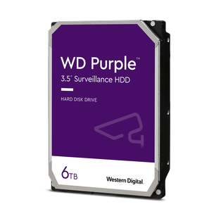 DISCO RIGIDO WD PURPLE DE 6 TB SATA P/ VIDEO VIGILANCIA