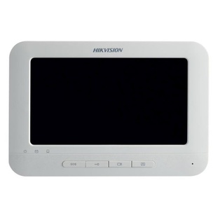 PANTALLA HIKVISION 7" P/VIDEO PORTERO, BOTONERA, INTERIOR, MIC,2 ALARM,12VCC 