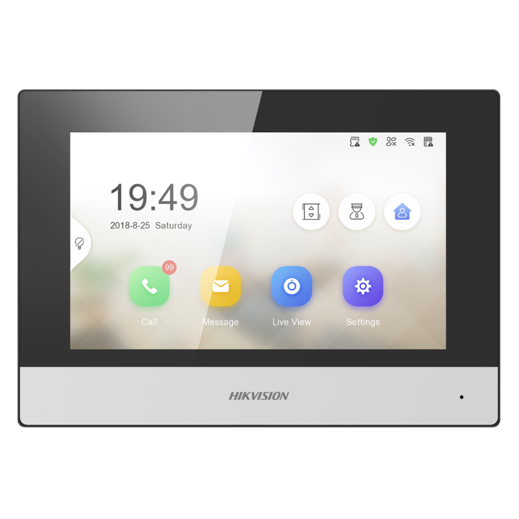 [DS-KH6320-TE1] PANTALLA HIKVISION PORTERO 7" ,TACTIL , HIK CONNECT , 256 MB INTERNA