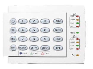 TECLADO SP/MG LED 10 ZONAS 2 PARTICIONES INCLUYE 1 ZONA PARADOX