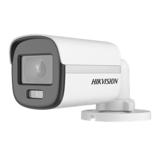 CAMARA HIKVISION, BULLET, COLORVU, 2MP, 2.8MM, IR 20 M, LUZ BLANCA, METALICA,