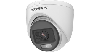 CAMARA HIKVISION, TURRET, COLOR VU, 5 MP, 2.8 MM, IR 20 M, LUZ BLANCA, AUDIO POR COAXIAL *NUEVA