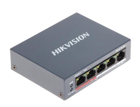 [DS-3E0105P-E/M(B)] SWITCH HIKVISION POE DE 4 PUERTOS, NO GESTIONADO