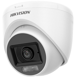 CAMARA HIKVISION, TURRET,  COLORVU DUAL, 2MP, 2.8MM, EXIR Y/O LUZ BLANCA 20M, PLASTICA, MIC AUDIO POR COAXIAL