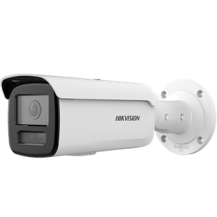 CAMARA IP, HIKVISION, ACUSENSE, BULLET, 2MP, 4MM, IR 80M, DWDR, 12VCC/POE