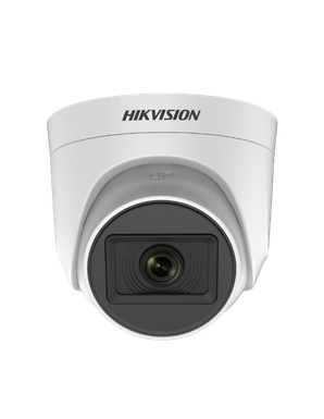 CAMARA HIKVISION, TURRET,  5MP, 2.8MM, IR 20M,PLASTICA, MIC AUDIO POR COAXIAL