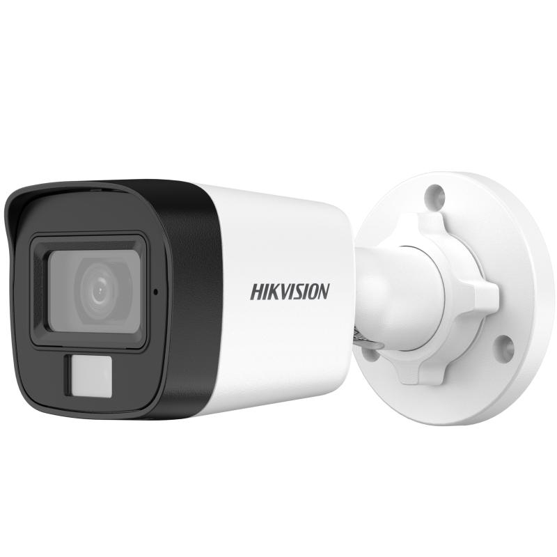 [DS-2CE16D0T-LPFS] CAMARA HIKVISION, BULLET,  COLORVU DUAL, 2MP, 2.8MM, EXIR Y/O LUZ BLANCA 20M, PLASTICA, MIC AUDIO POR COAXIAL, IP67
