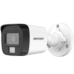 CAMARA HIKVISION, BULLET,  COLORVU DUAL, 2MP, 2.8MM, EXIR Y/O LUZ BLANCA 20M, PLASTICA, MIC AUDIO POR COAXIAL, IP67