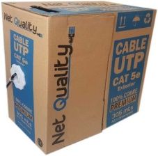 [CAJA-UTP-NQ-100] CAJA DE CABLE UTP NET QUALITY OUTDOOR CAT 5, 305 MTS, 100% COBRE
