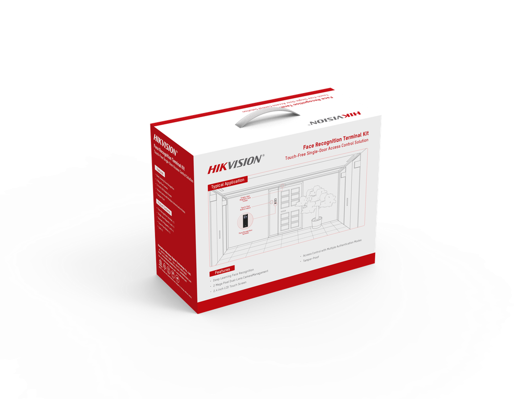 [DS-KAS321] KIT DE CONTROL DE ACCESO, COMPUESTO POR TERMINAL FACIAL DS-K1T321MFWX, CERRADURA CON HERRAJES, BOTON DE SALIDA Y FUENTE DE ALIMENTACION